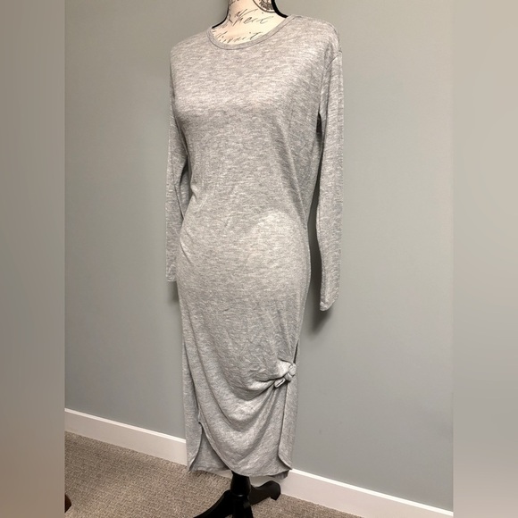 Z Supply Heathered Gray Slub Dress XS - Picture 1 of 5